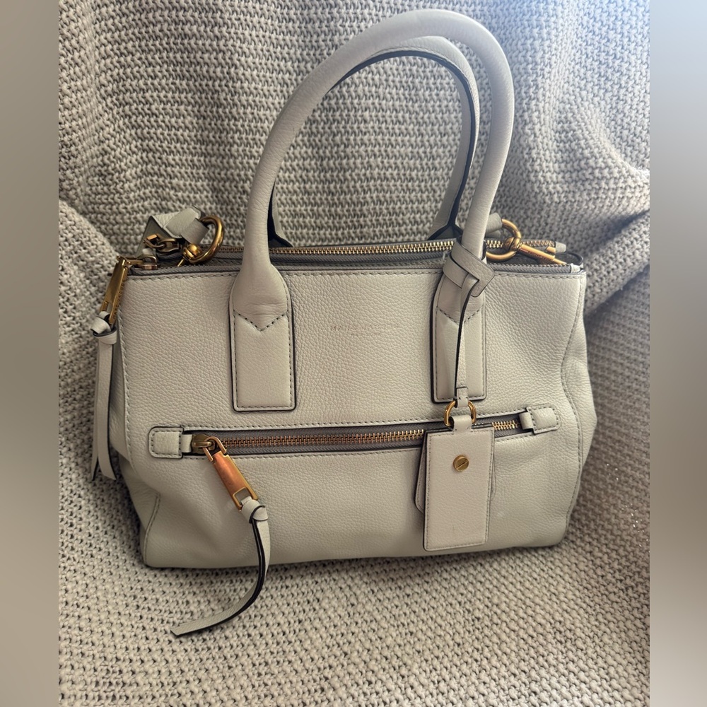 Marc Jacobs Recruit East/West tote bag, Cream, Pebbled Leather